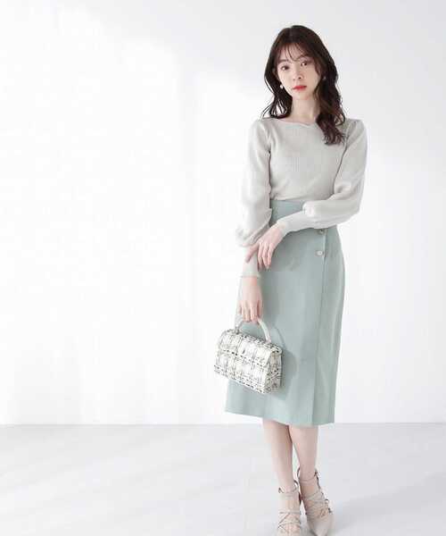 PROPORTION BODY DRESSING(プロポーションボディドレッシング)の「スプリングツィードタイトスカート / 1213120210(スカート・レディース・ネイビー/オフホワイト/グリーン・SMALL/MEDIUM/X-SMALL)」の19枚目の写真