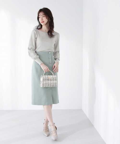 PROPORTION BODY DRESSING(プロポーションボディドレッシング)の「スプリングツィードタイトスカート / 1213120210(スカート・レディース・ネイビー/オフホワイト/グリーン・SMALL/MEDIUM/X-SMALL)」の20枚目の写真