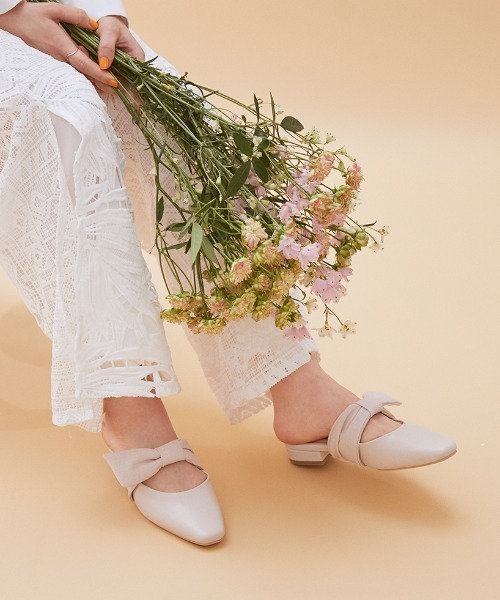 【セール】ターバンリボンミュールサンダル(21710249)JELLY BEANS(ジェリービーンズ)（サンダル）｜JELLY BEANS