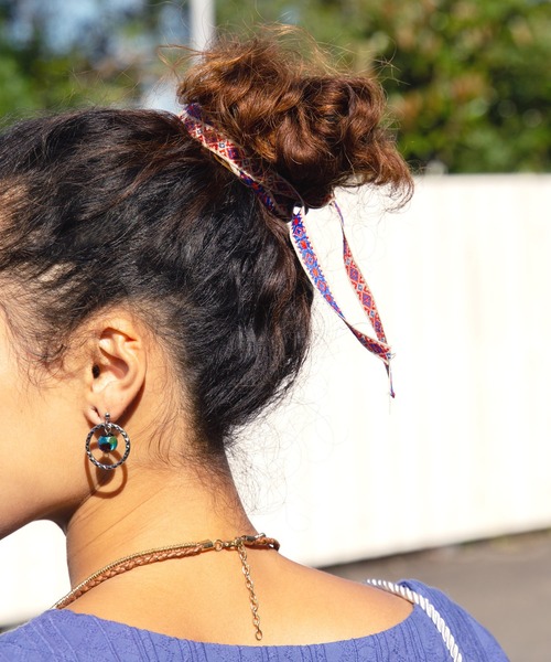 チャイハネ(チャイハネ)の「【チャイハネ】ジオスタンセットストリング(その他ヘアアクセサリー・レディース・ベージュ/ブラウン/ネイビー・FREE)」の7枚目の写真