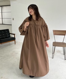 shesame（シーセム）の「ギャザー切替ワンピース（ワンピース）」
