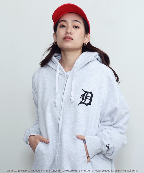 MLB(メジャーリーグベースボール)の「MLB / メジャーリーグベースボール Lulu & Arnie 別注 裏毛 ジップアップ スウェット パーカー(パーカー・メンズ・グレー系その他/グリーン系その他/グレー系その他2/その他2/グレー系その他3/その他1/ブラック系その他/ブラック系その他2/ブラック系その他3/グレー系その他4・FREE)」の7枚目の写真