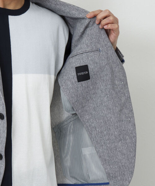 Stutostein Nolley's（シュテットシュタインノーリーズ）の「《セットアップ対応》MODERNFIT JK スリムストレッチジャケット（テーラードジャケット・メンズ・インディゴブルー/ダークネイビー/グレー・S/M/L/XL）」の17枚目の写真