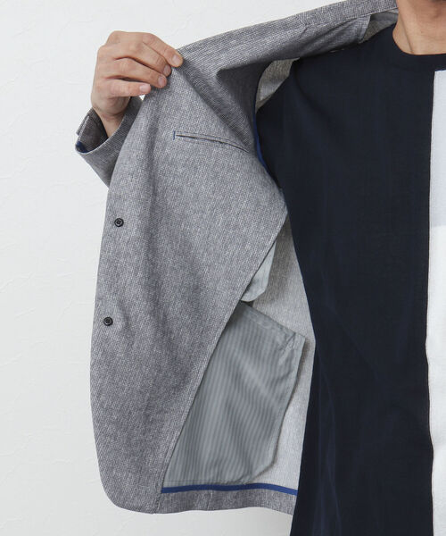 Stutostein Nolley's（シュテットシュタインノーリーズ）の「《セットアップ対応》MODERNFIT JK スリムストレッチジャケット（テーラードジャケット・メンズ・インディゴブルー/ダークネイビー/グレー・S/M/L/XL）」の16枚目の写真