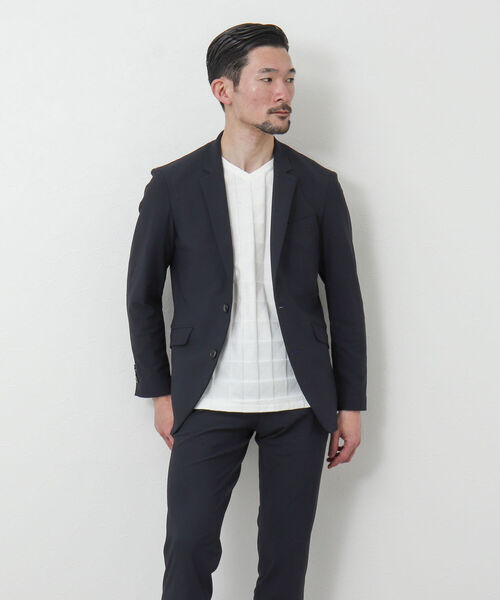 Stutostein Nolley's（シュテットシュタインノーリーズ）の「《セットアップ対応》MODERNFIT JK スリムストレッチジャケット（テーラードジャケット・メンズ・インディゴブルー/ダークネイビー/グレー・S/M/L/XL）」の6枚目の写真