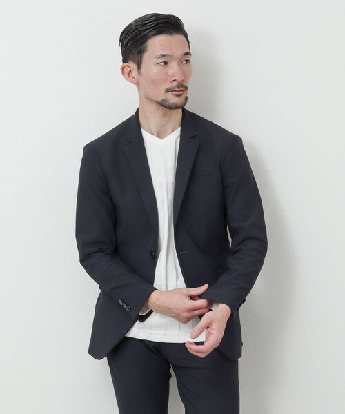 Stutostein Nolley's（シュテットシュタインノーリーズ）の「《セットアップ対応》MODERNFIT JK スリムストレッチジャケット（テーラードジャケット・メンズ・インディゴブルー/ダークネイビー/グレー・S/M/L/XL）」の5枚目の写真