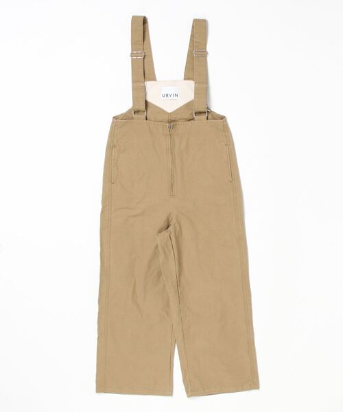 BEAVER(ビーバー)の「URVIN/アービン ZIP OVERALL ジップオーバーオール(サロペット/オーバーオール・レディース・ベージュ/カーキ・1/0)」の2枚目の写真