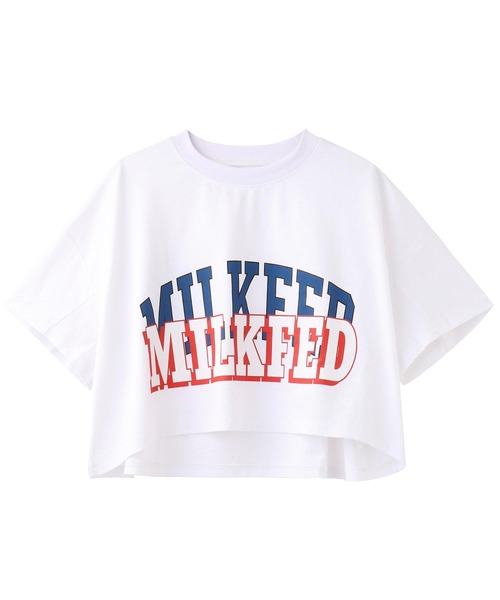 MILKFED.(ミルクフェド)の「COLLEGE LOGO TOP(Tシャツ/カットソー・レディース・ブラック/レッド/ホワイト・ONE SIZE)」の3枚目の写真
