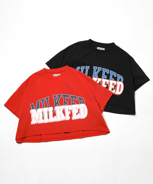 MILKFED.(ミルクフェド)の「COLLEGE LOGO TOP(Tシャツ/カットソー・レディース・ブラック/レッド/ホワイト・ONE SIZE)」の7枚目の写真