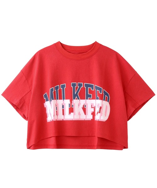 MILKFED.(ミルクフェド)の「COLLEGE LOGO TOP(Tシャツ/カットソー・レディース・ブラック/レッド/ホワイト・ONE SIZE)」の13枚目の写真