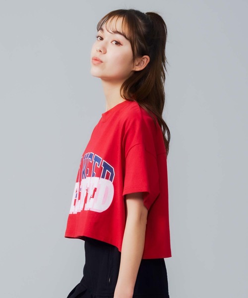 MILKFED.(ミルクフェド)の「COLLEGE LOGO TOP(Tシャツ/カットソー・レディース・ブラック/レッド/ホワイト・ONE SIZE)」の10枚目の写真