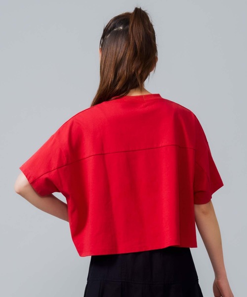 MILKFED.(ミルクフェド)の「COLLEGE LOGO TOP(Tシャツ/カットソー・レディース・ブラック/レッド/ホワイト・ONE SIZE)」の11枚目の写真