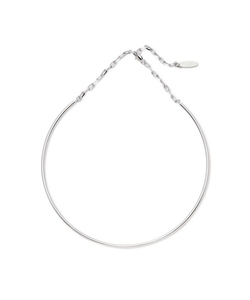 NATURAL BEAUTY BASIC（ナチュラルビューティーベーシック）の「シンプルメタルチョーカー（ネックレス・レディース・ゴールド/シルバー・ﾌﾘ-）」の3枚目の写真