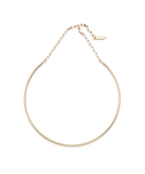 NATURAL BEAUTY BASIC（ナチュラルビューティーベーシック）の「シンプルメタルチョーカー（ネックレス・レディース・ゴールド/シルバー・ﾌﾘ-）」の4枚目の写真