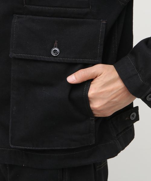 LEMAIRE 長袖クロッフトシャケット 0W1139 BL760 セール】【LEMAIRE / ルメール】BOXY JACKET BLACK（その他