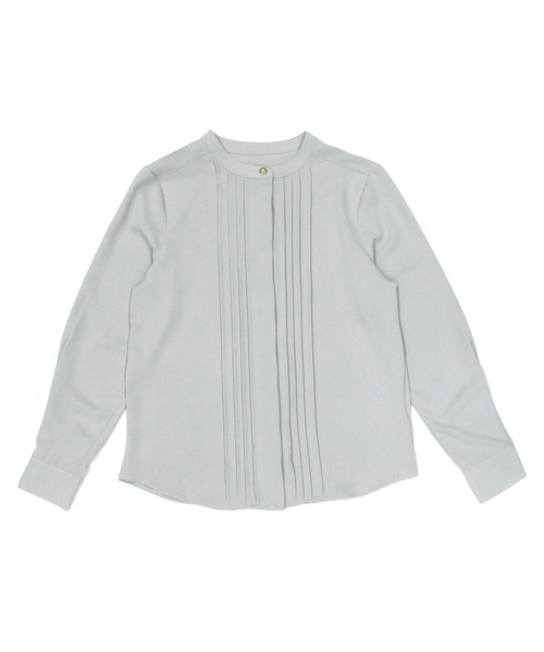 TOKYO SHIRTS（トウキョウシャツ）の「ピンタックビジュー釦 長袖ブラウス（シャツ/ブラウス・レディース・ライトグレー/ライトグリーン・L/M）」の21枚目の写真