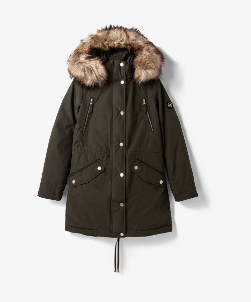 LONG FUR COLLAR COAT アウター