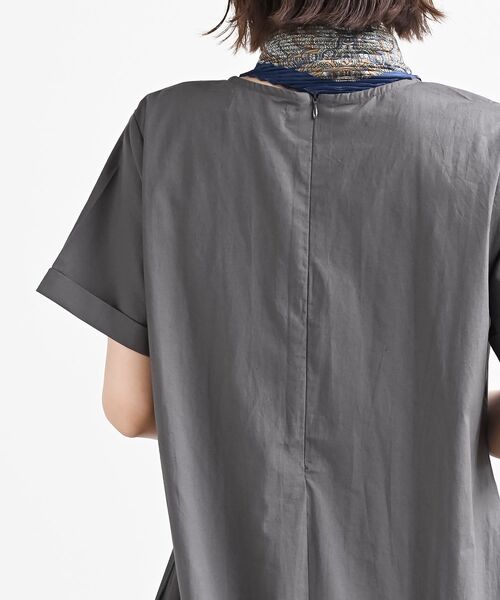 rps（アールピーエス）の「半袖フレアワンピース（ワンピース・レディース・カーキ/ブラック/パープル/ネイビー/チャコールグレー・フリー）」の22枚目の写真