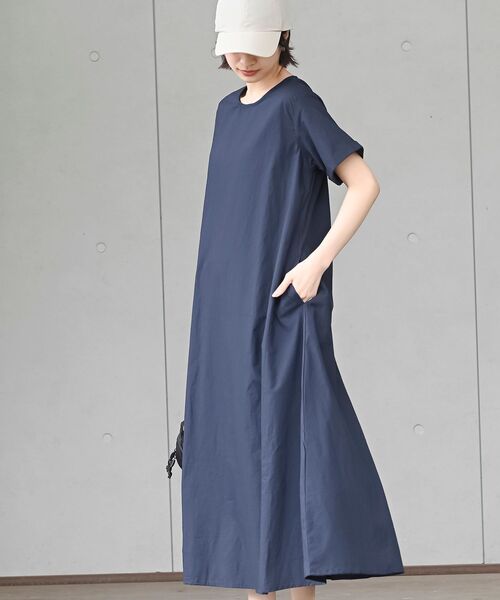 rps（アールピーエス）の「半袖フレアワンピース（ワンピース・レディース・カーキ/ブラック/パープル/ネイビー/チャコールグレー・フリー）」の17枚目の写真