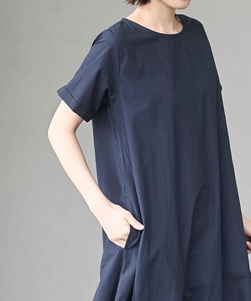 rps（アールピーエス）の「半袖フレアワンピース（ワンピース・レディース・カーキ/ブラック/パープル/ネイビー/チャコールグレー・フリー）」の14枚目の写真