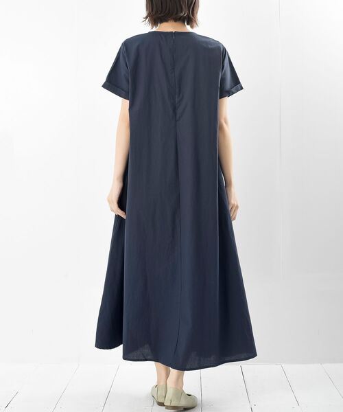 rps（アールピーエス）の「半袖フレアワンピース（ワンピース・レディース・カーキ/ブラック/パープル/ネイビー/チャコールグレー・フリー）」の8枚目の写真