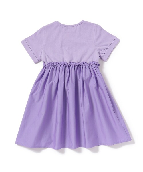 SHOO・LA・RUE（シューラルー）の「◆【110-140cm】チャーム使いドッキングワンピース（ワンピース・キッズ・ブラック系4/ライトパープル・12/11/14/13）」の5枚目の写真