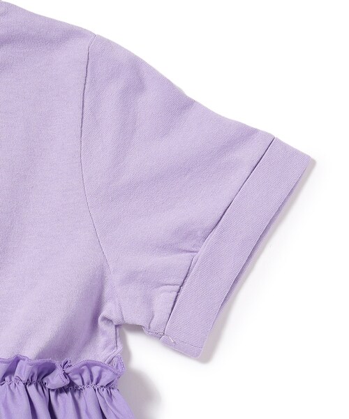 SHOO・LA・RUE（シューラルー）の「◆【110-140cm】チャーム使いドッキングワンピース（ワンピース・キッズ・ブラック系4/ライトパープル・12/11/14/13）」の7枚目の写真
