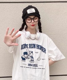 韓国ストリート ビッグシルエット プリントアソートTシャツ カットソー ユニセックス