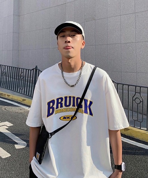 ILL'S(イルズ)の「韓国ストリート ビッグシルエット プリントアソートTシャツ カットソー ユニセックス(Tシャツ/カットソー・メンズ・ブルー/ホワイト系/ブルー系その他2/ベージュ/ベージュ系その他3/ブルー系/ブラック系その他/ブラック系1/ブラック系その他6/グレー系/ブラック系/ブラウン系その他3/ホワイト系その他4/オレンジ系その他5/ベージュ系/グレー系1/ブラック/ホワイト系その他5/ホワイト/ブラック系その他7/ホワイト系1/ブラック系その他5/ブラック系その他4/ホワイト系その他/ブラック系その他3/ブラック系その他2/ホワイト系その他6/ホワイト系その他2/ベージュ系その他/ホワイト系その他7/グレー系その他7/ブラウン系3・M/L)」の7枚目の写真