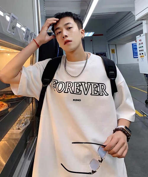 ILL'S(イルズ)の「韓国ストリート ビッグシルエット プリントアソートTシャツ カットソー ユニセックス(Tシャツ/カットソー・メンズ・ブルー/ホワイト系/ブルー系その他2/ベージュ/ベージュ系その他3/ブルー系/ブラック系その他/ブラック系1/ブラック系その他6/グレー系/ブラック系/ブラウン系その他3/ホワイト系その他4/オレンジ系その他5/ベージュ系/グレー系1/ブラック/ホワイト系その他5/ホワイト/ブラック系その他7/ホワイト系1/ブラック系その他5/ブラック系その他4/ホワイト系その他/ブラック系その他3/ブラック系その他2/ホワイト系その他6/ホワイト系その他2/ベージュ系その他/ホワイト系その他7/グレー系その他7/ブラウン系3・M/L)」の8枚目の写真