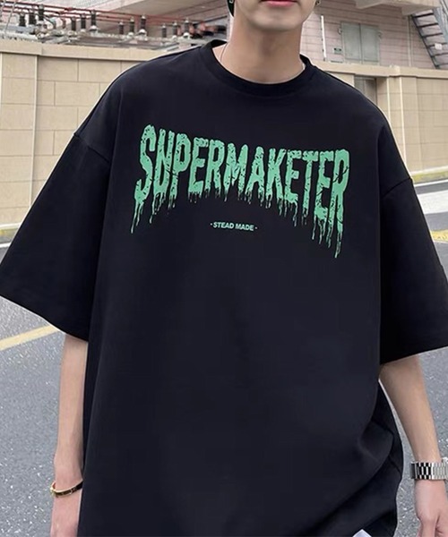 ILL'S(イルズ)の「韓国ストリート ビッグシルエット プリントアソートTシャツ カットソー ユニセックス(Tシャツ/カットソー・メンズ・ブルー/ホワイト系/ブルー系その他2/ベージュ/ベージュ系その他3/ブルー系/ブラック系その他/ブラック系1/ブラック系その他6/グレー系/ブラック系/ブラウン系その他3/ホワイト系その他4/オレンジ系その他5/ベージュ系/グレー系1/ブラック/ホワイト系その他5/ホワイト/ブラック系その他7/ホワイト系1/ブラック系その他5/ブラック系その他4/ホワイト系その他/ブラック系その他3/ブラック系その他2/ホワイト系その他6/ホワイト系その他2/ベージュ系その他/ホワイト系その他7/グレー系その他7/ブラウン系3・M/L)」の16枚目の写真