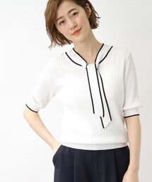 grove | お仕事にもお出かけにも活躍する大人ボウタイニット(ニット/セーター)