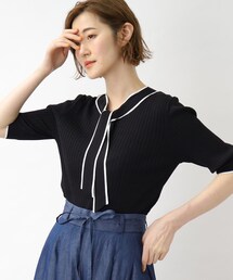 grove | お仕事にもお出かけにも活躍する大人ボウタイニット(ニット/セーター)