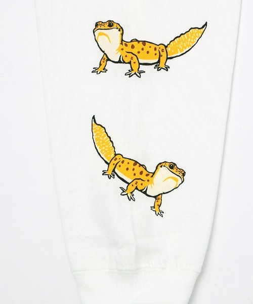 go slow caravan(ゴースローキャラバン)の「go slow caravan USAコットン レオパードゲッコーTシャツ【WEB限定】(Tシャツ/カットソー・レディース・ダークグリーン/ピンク/ホワイト/ブラック・MEDIUM)」の19枚目の写真