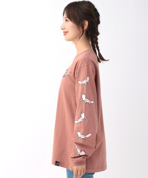 go slow caravan(ゴースローキャラバン)の「go slow caravan USAコットン レオパードゲッコーTシャツ【WEB限定】(Tシャツ/カットソー・レディース・ダークグリーン/ピンク/ホワイト/ブラック・MEDIUM)」の14枚目の写真