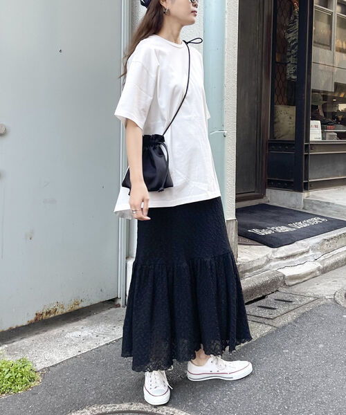 fredy emue(フレディエミュ)の「【fredy emue】シルケット後ろZIP T-shirt(Tシャツ/カットソー・レディース・カーキ/チャコールグレー/オフホワイト・38)」の17枚目の写真