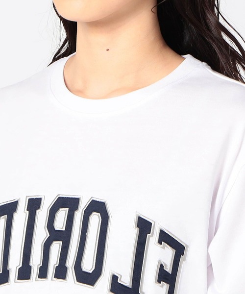 Grand PARK（グランドパーク）の「反転ロゴ パッチワークTシャツ（Tシャツ/カットソー・レディース・アッシュグレー/ホワイト/グリーン/レッド・FREE）」の18枚目の写真