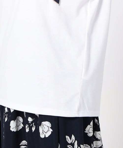 Grand PARK（グランドパーク）の「反転ロゴ パッチワークTシャツ（Tシャツ/カットソー・レディース・アッシュグレー/ホワイト/グリーン/レッド・FREE）」の16枚目の写真