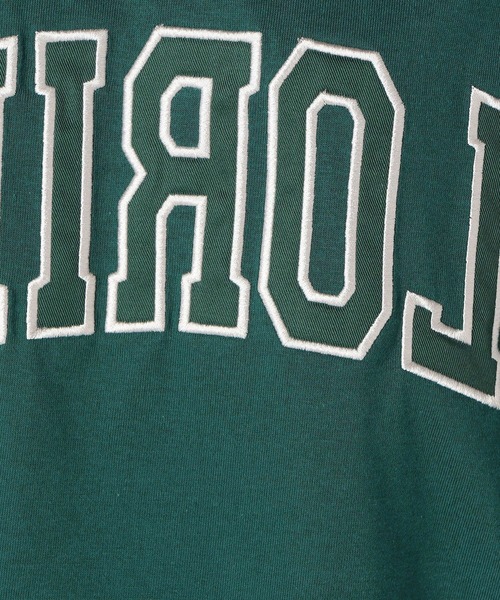 Grand PARK（グランドパーク）の「反転ロゴ パッチワークTシャツ（Tシャツ/カットソー・レディース・アッシュグレー/ホワイト/グリーン/レッド・FREE）」の6枚目の写真