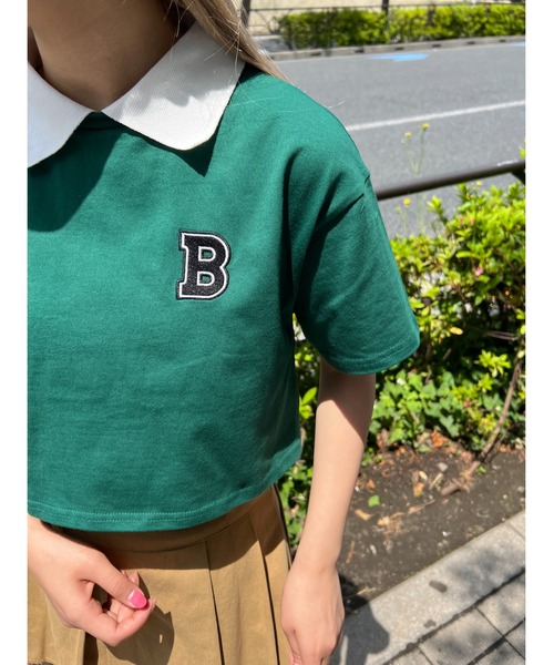 WC(ダブル シー)の「BワンポイントショートTシャツ(Tシャツ/カットソー・レディース・グリーン/ブラック・FREE)」の14枚目の写真