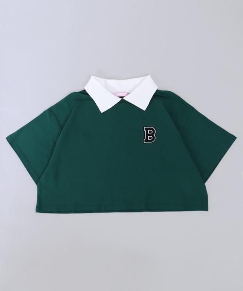 WC(ダブル シー)の「BワンポイントショートTシャツ(Tシャツ/カットソー・レディース・グリーン/ブラック・FREE)」の6枚目の写真