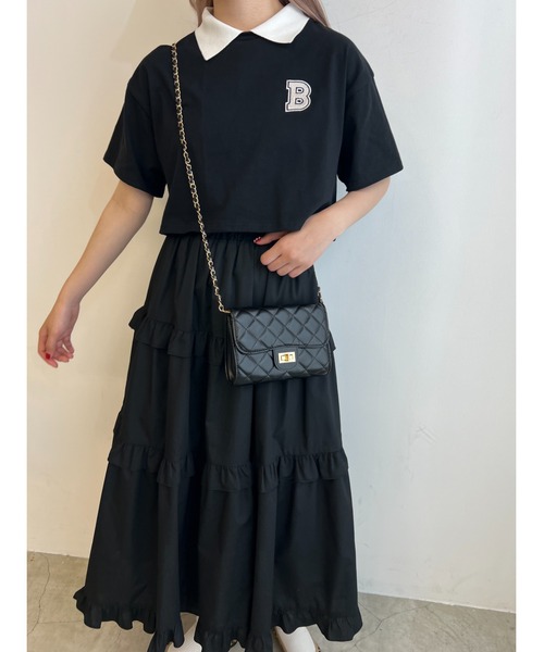 WC(ダブル シー)の「BワンポイントショートTシャツ(Tシャツ/カットソー・レディース・グリーン/ブラック・FREE)」の11枚目の写真