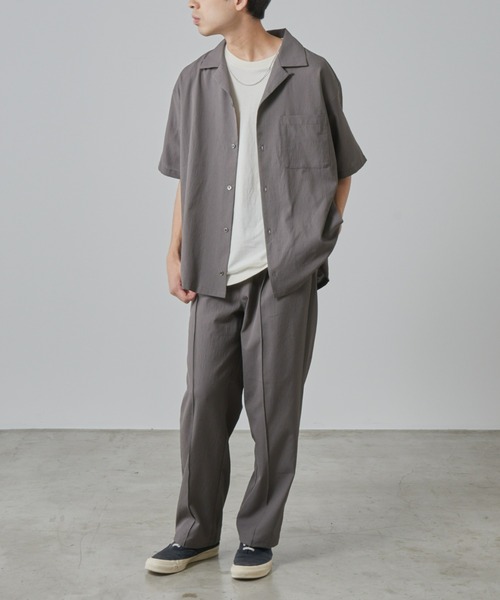 CIAOPANIC TYPY（チャオパニックティピー）の「テックリネンセンターシームワイドスラックス（スラックス・メンズ・チャコールグレー/グレイッシュベージュ・MEDIUM/LARGE）」の18枚目の写真