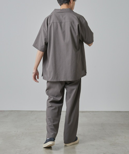 CIAOPANIC TYPY（チャオパニックティピー）の「テックリネンセンターシームワイドスラックス（スラックス・メンズ・チャコールグレー/グレイッシュベージュ・MEDIUM/LARGE）」の4枚目の写真