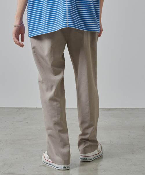 CIAOPANIC TYPY（チャオパニックティピー）の「テックリネンセンターシームワイドスラックス（スラックス・メンズ・チャコールグレー/グレイッシュベージュ・MEDIUM/LARGE）」の19枚目の写真