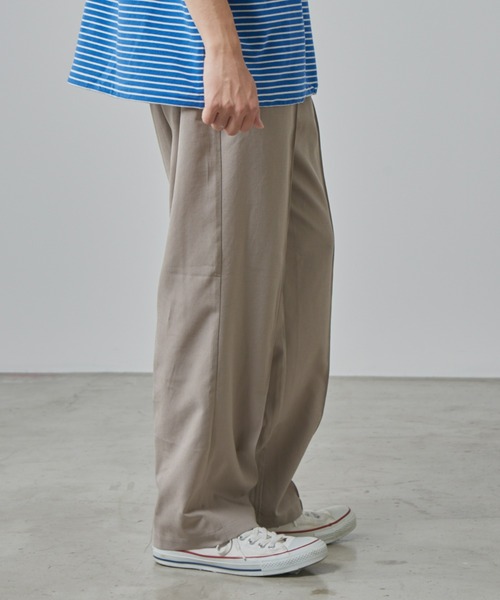 CIAOPANIC TYPY（チャオパニックティピー）の「テックリネンセンターシームワイドスラックス（スラックス・メンズ・チャコールグレー/グレイッシュベージュ・MEDIUM/LARGE）」の8枚目の写真