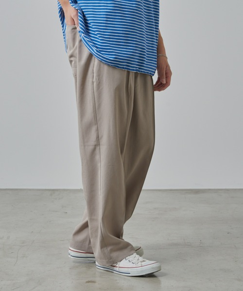 CIAOPANIC TYPY（チャオパニックティピー）の「テックリネンセンターシームワイドスラックス（スラックス・メンズ・チャコールグレー/グレイッシュベージュ・MEDIUM/LARGE）」の5枚目の写真