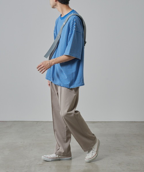 CIAOPANIC TYPY（チャオパニックティピー）の「テックリネンセンターシームワイドスラックス（スラックス・メンズ・チャコールグレー/グレイッシュベージュ・MEDIUM/LARGE）」の12枚目の写真