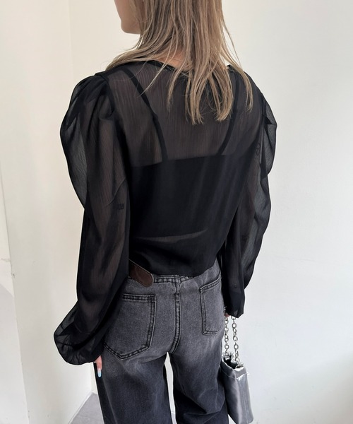 WHO’S WHO GALLERY ブラウス PAL GROUP OUTLET｜【WHO'S WHO gallery】前後2WAY Vネック