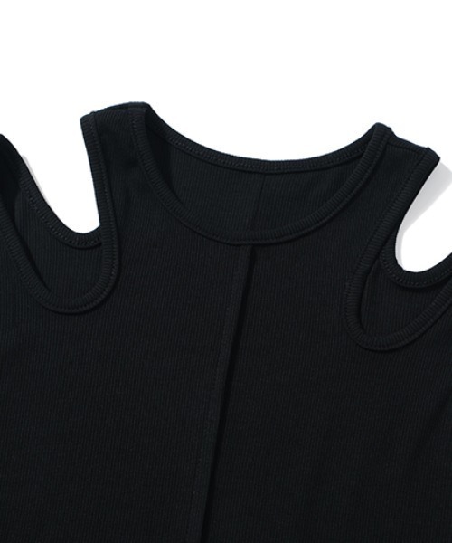 N.s(エヌドットエス)の「カットアウトロングワンピース(ワンピース・レディース・ブラック・S/M/L)」の9枚目の写真